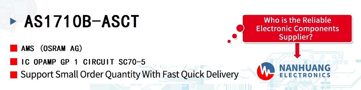 AS1710B-ASCT AMS IC OPAMP GP 1 CIRCUIT SC70-5