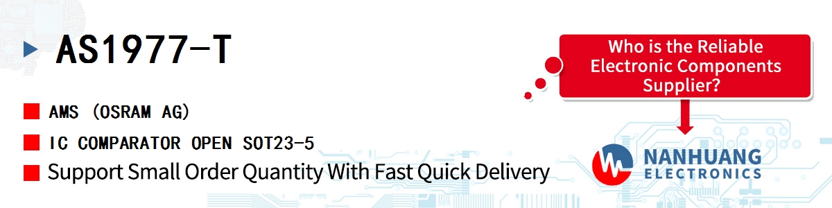 AS1977-T AMS IC COMPARATOR OPEN SOT23-5