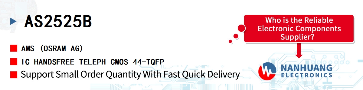 AS2525B AMS IC HANDSFREE TELEPH CMOS 44-TQFP