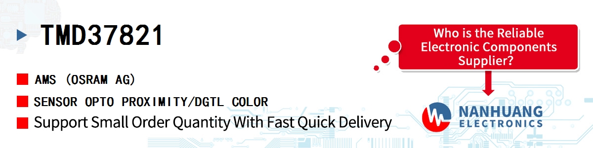 TMD37821 AMS SENSOR OPTO PROXIMITY/DGTL COLOR